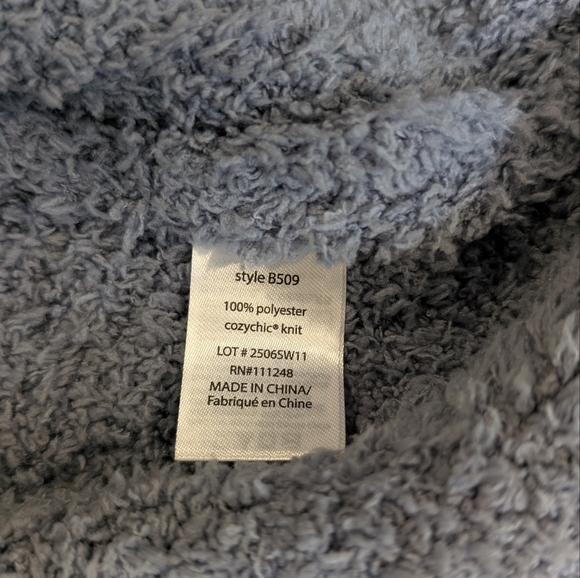 NWT Barefoot Dreams Cozy Chic Blue Dusk Robe - Picture 6 of 8